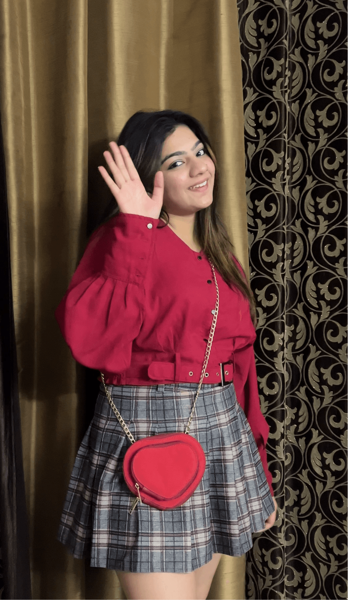 Red Mini Heart Sling - D'claire