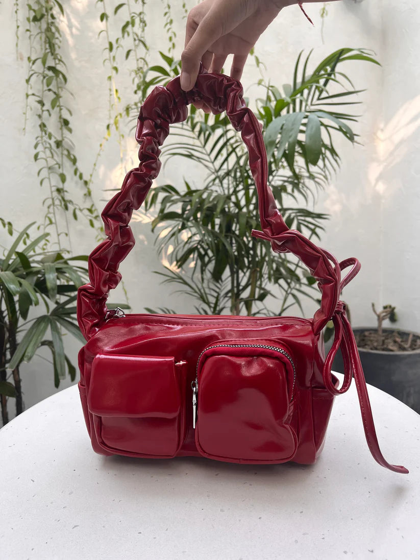 Celina shoulder bag - Cherry Red