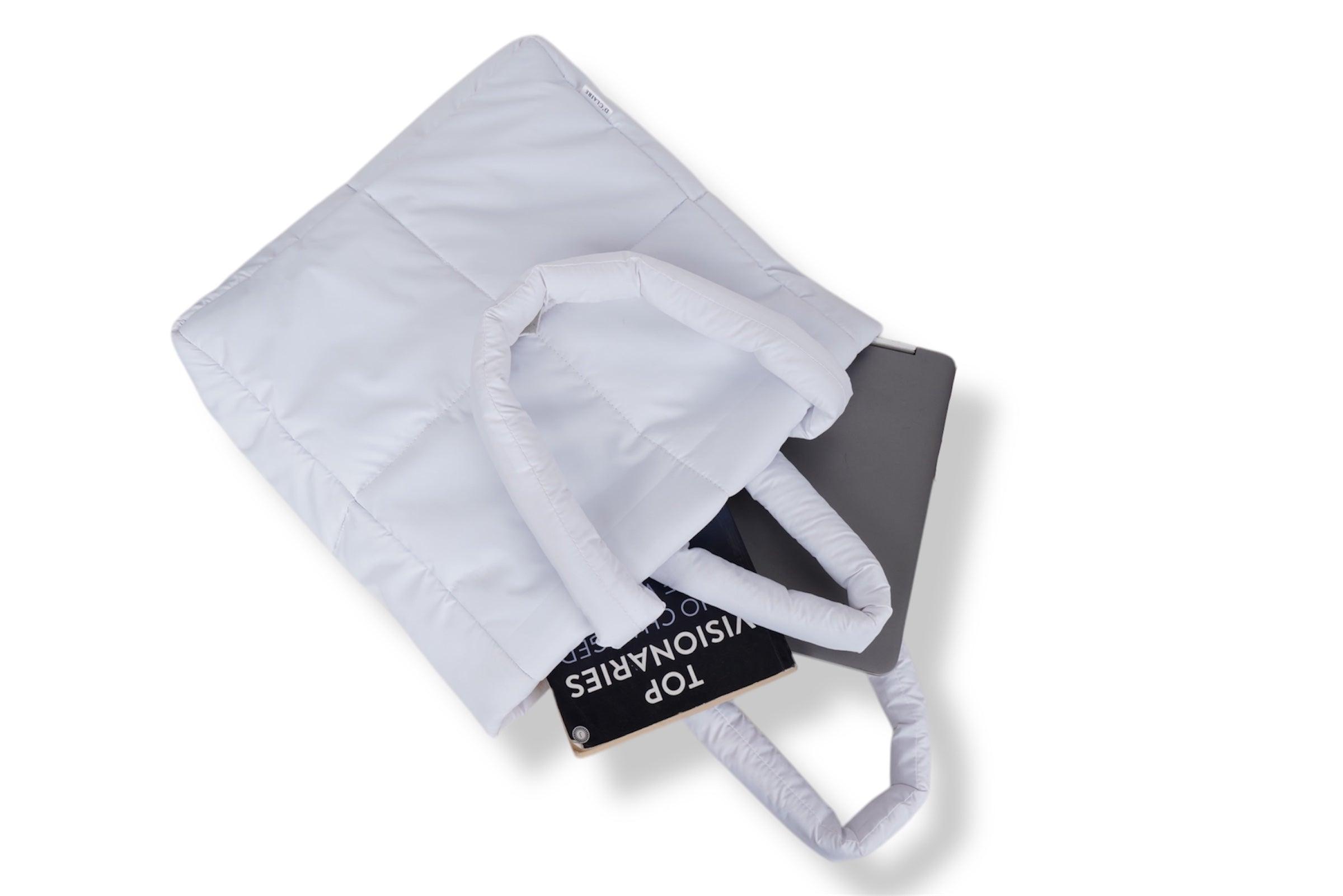 White Puffer Tote - D'claire