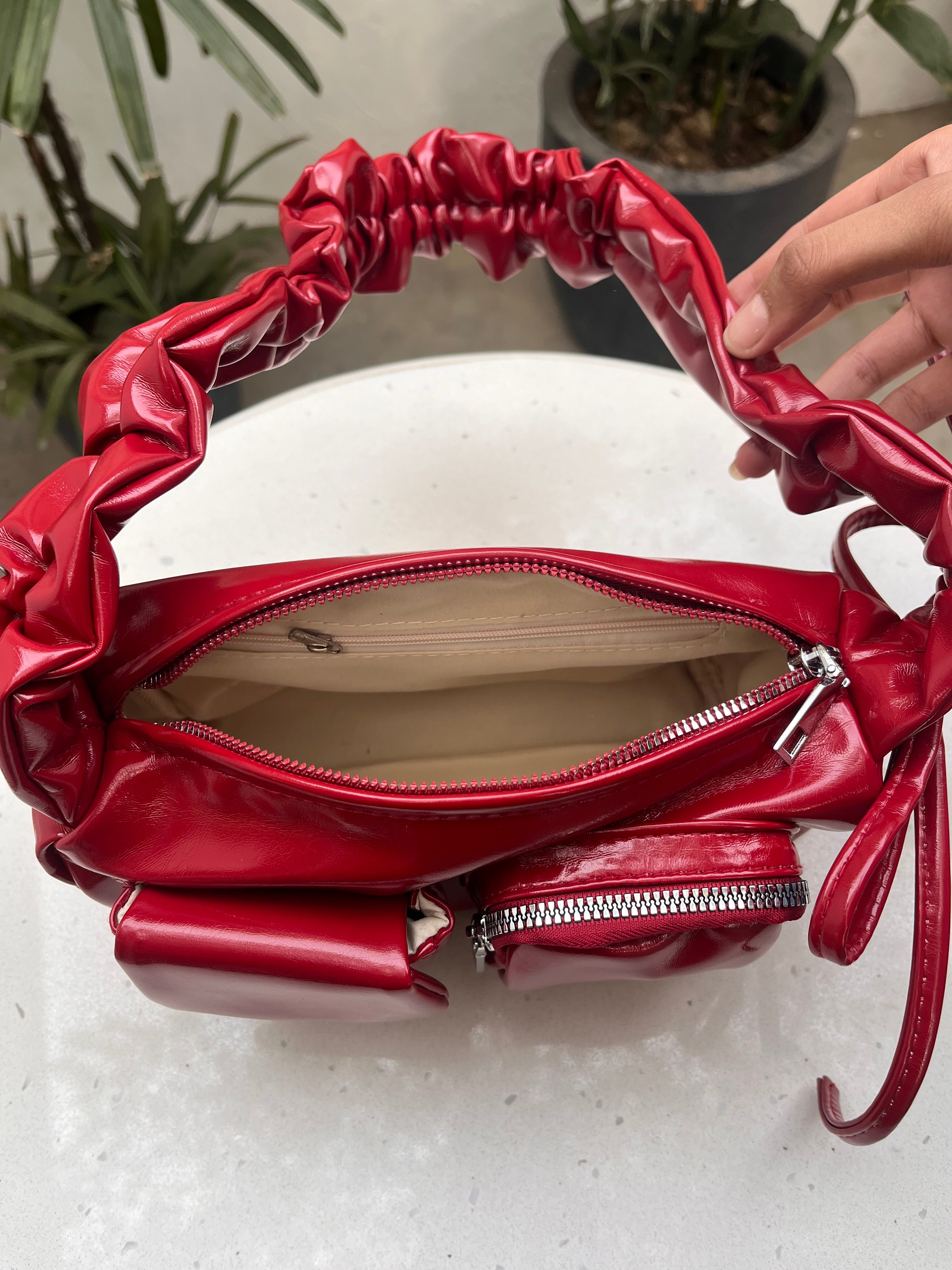 Celina shoulder bag - Cherry Red