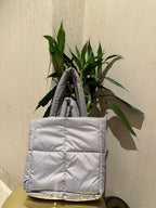Grey Puffer Tote - D'claire