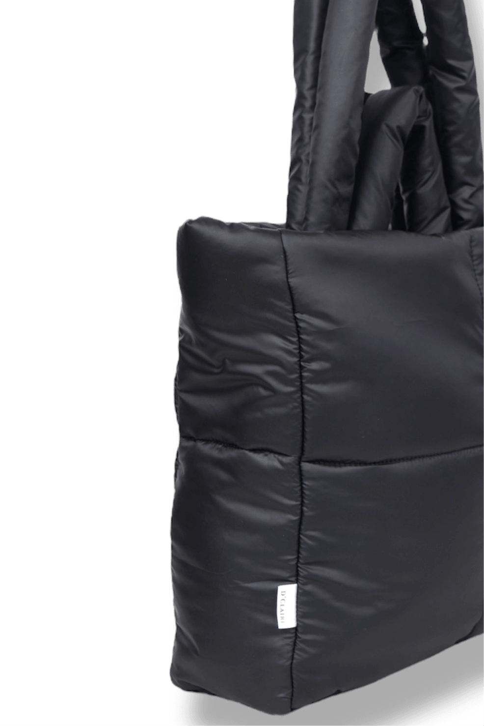 Black Puffer Tote - D'claire