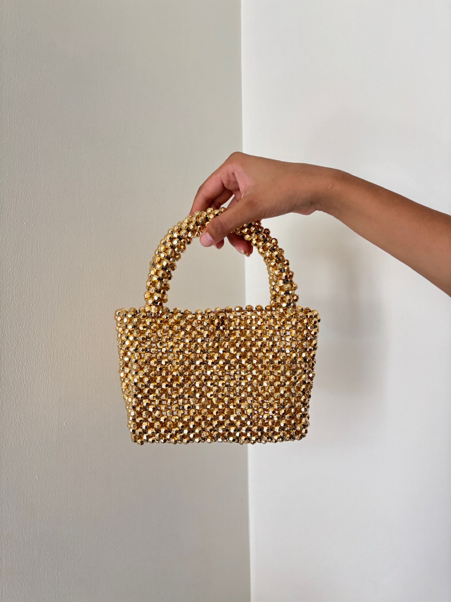 Golden Aura Box Bag