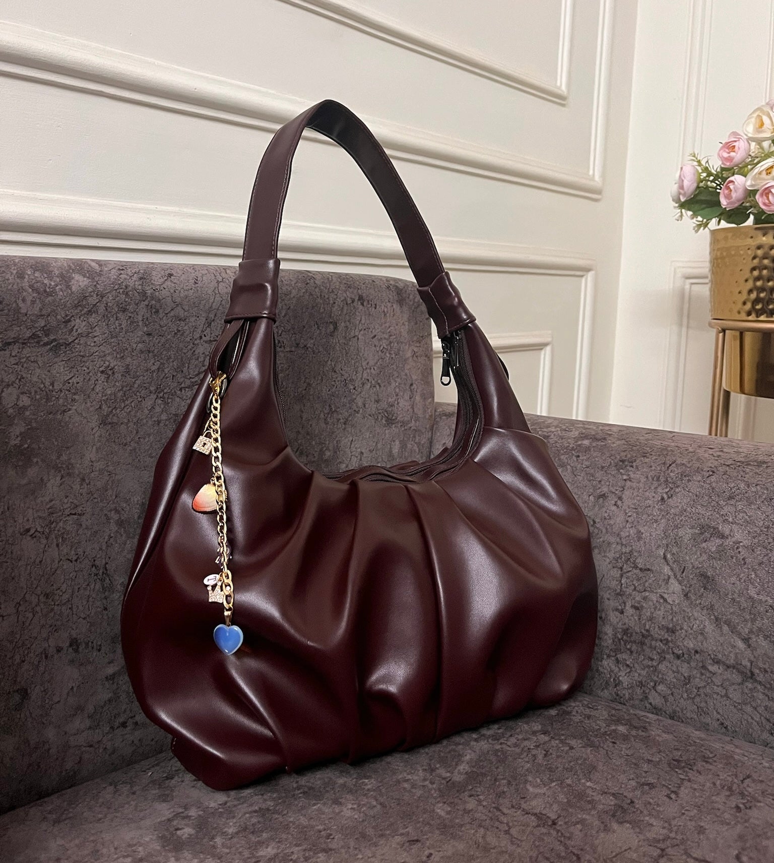 Hobo Tote - Chocolate Brown