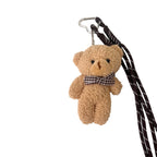 Teddy Drawstring Charm-Brown