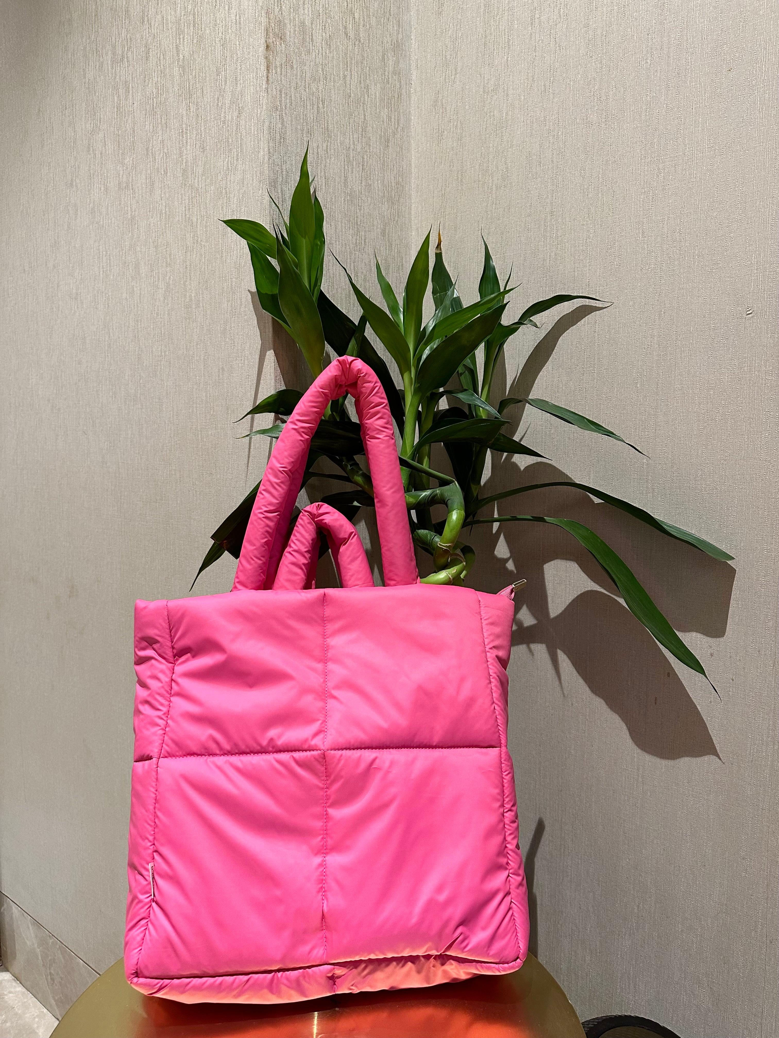 Pink Puffer Tote - D'claire