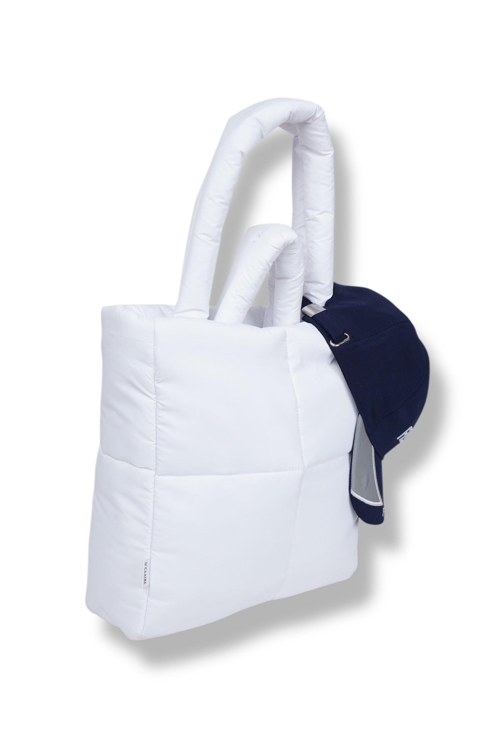 White Puffer Tote - D'claire