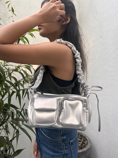 Celina Shoulder Bag - Silver charm
