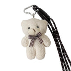 Teddy Drawstring Charm-White