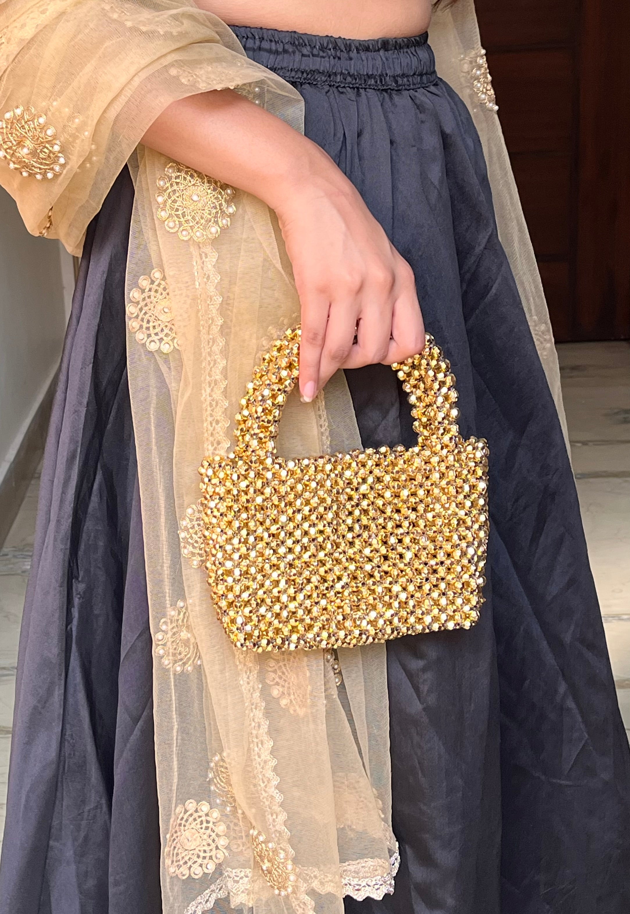 Golden Aura Box Bag