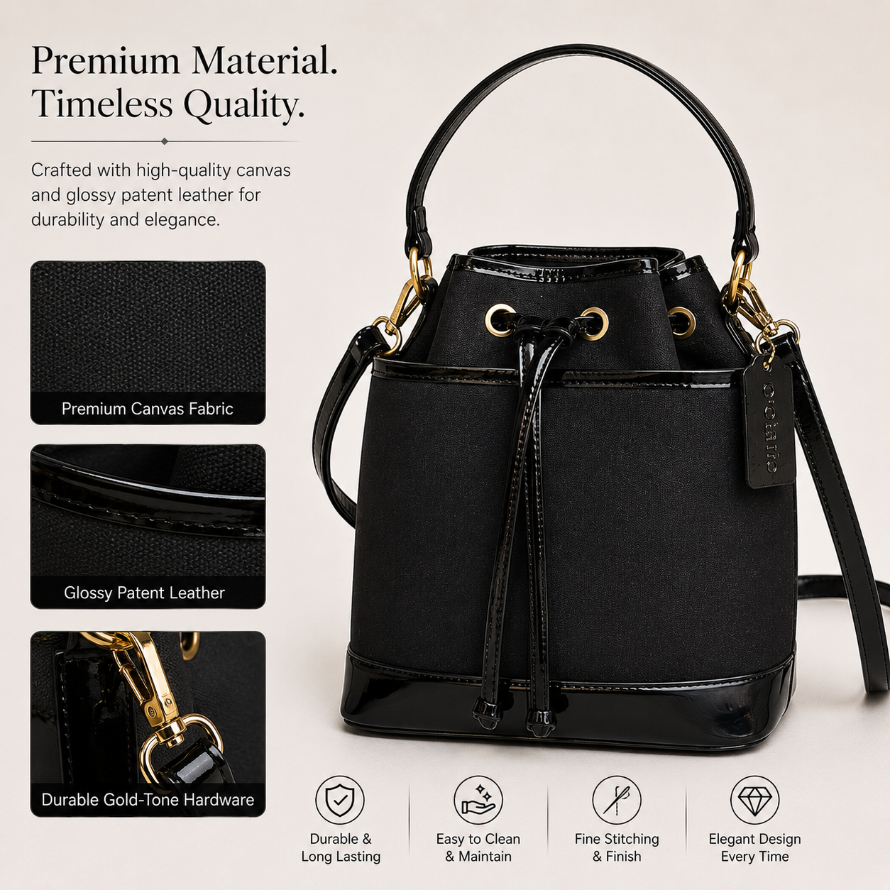 Bucket Bag - Black
