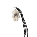 Teddy Drawstring Charm-White