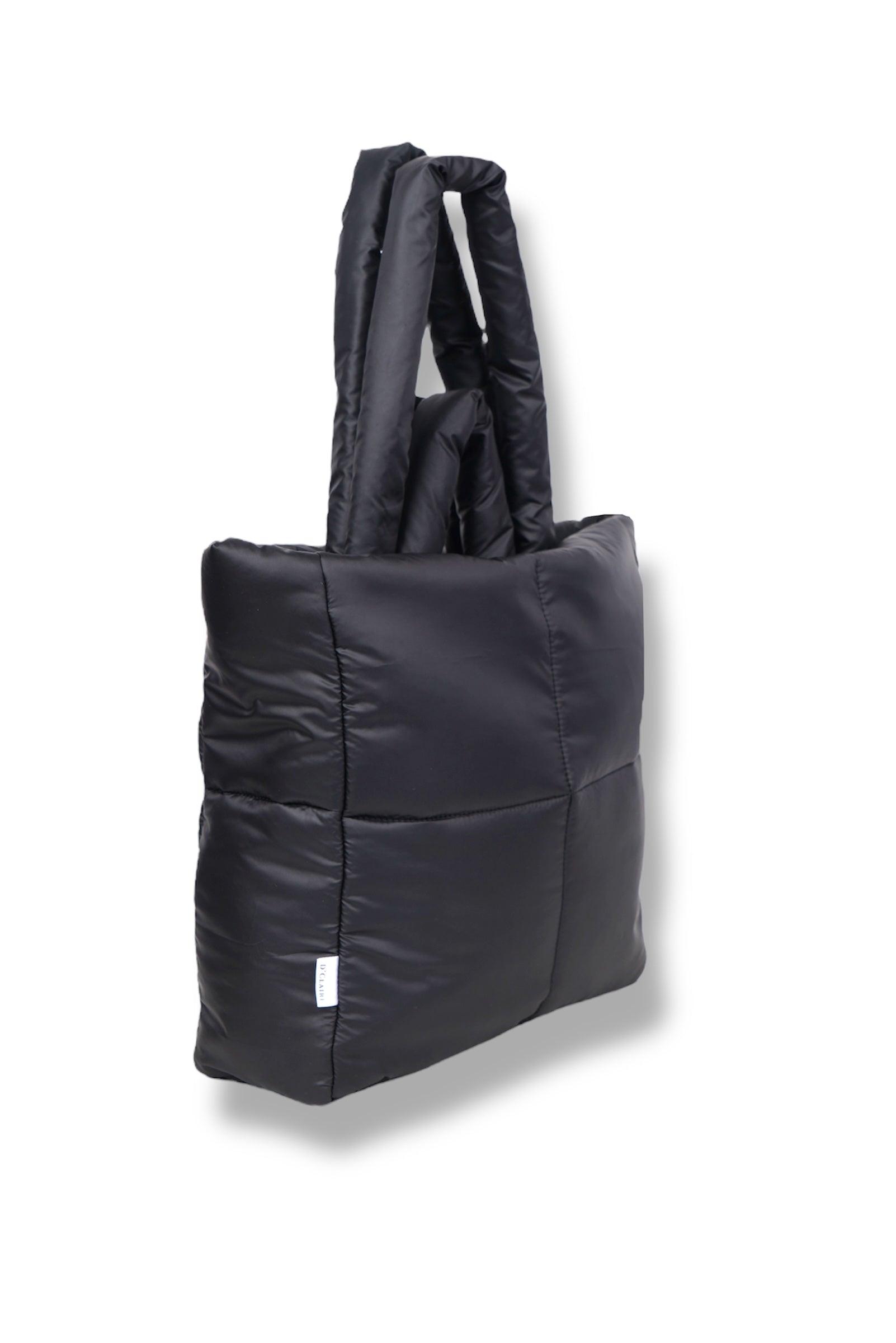 Black Puffer Tote - D'claire