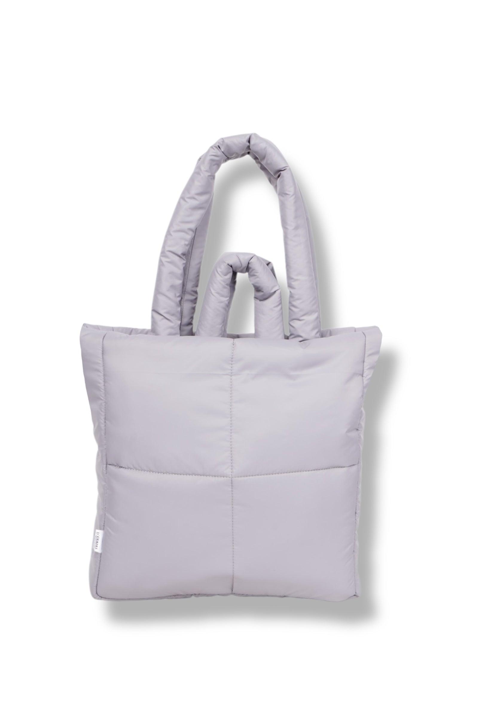 Grey Puffer Tote - D'claire