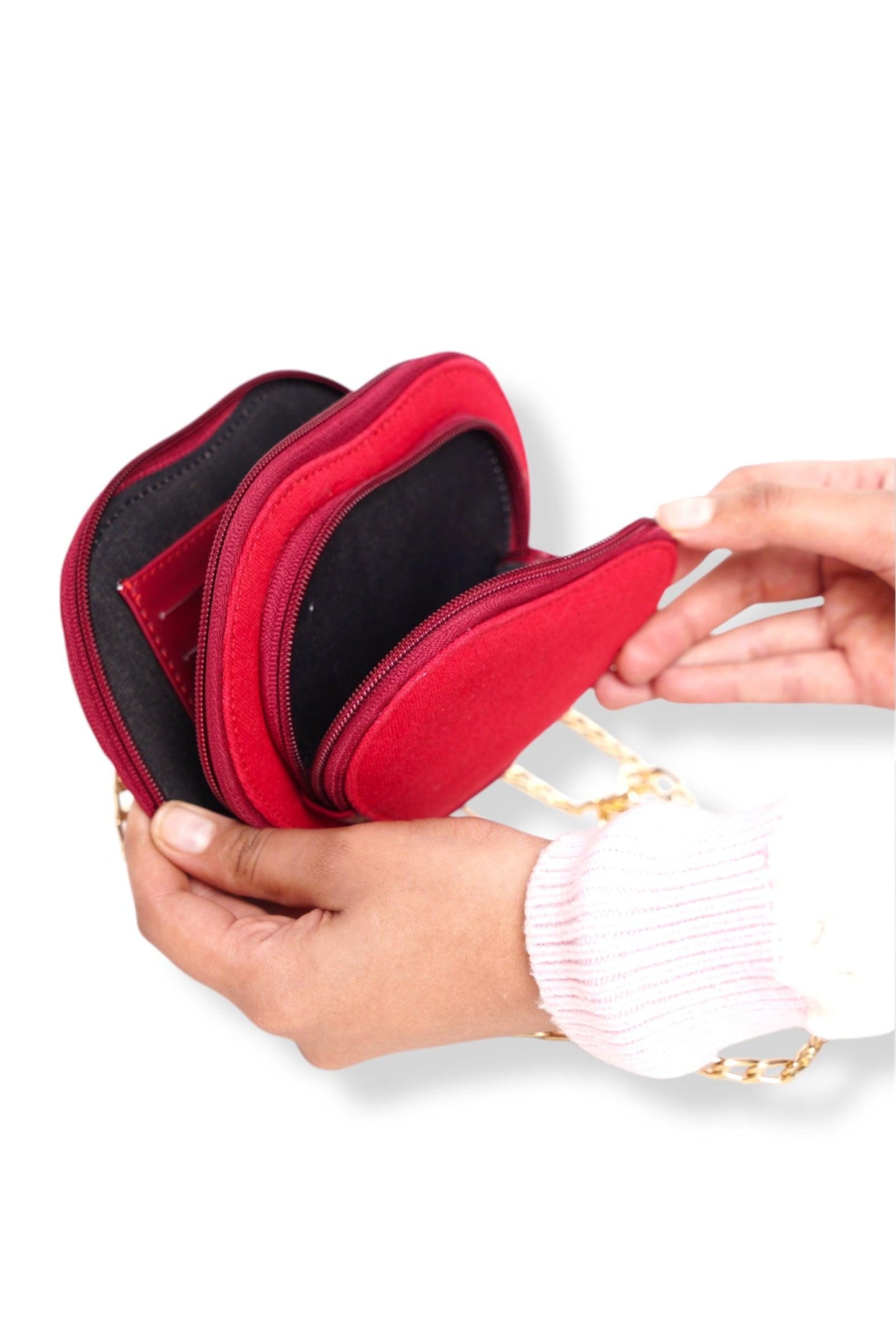 Red Mini Heart Sling - D'claire